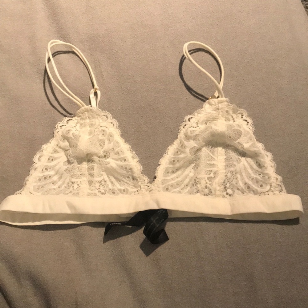 Sheer white bralette